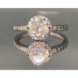 Beautiful Natural 1.65 CT Natural Solitaire Diamond Ring With 18k Gold