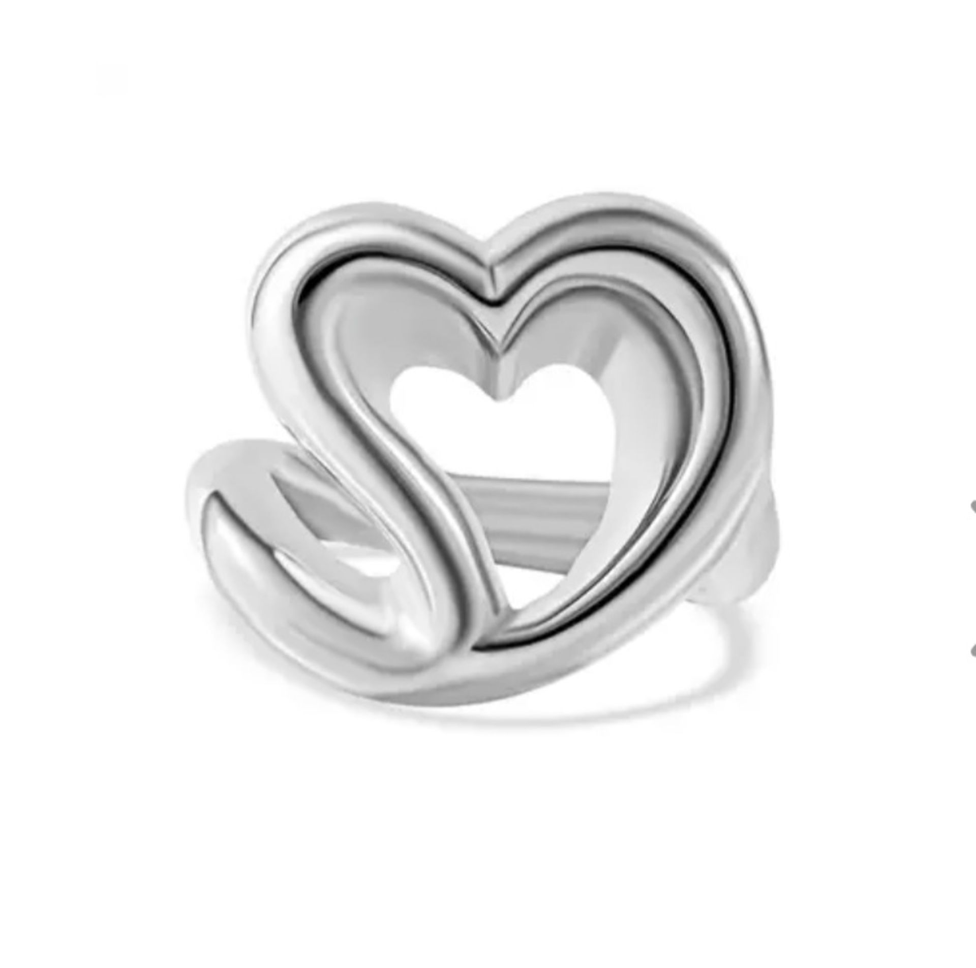 NEW! Sterling Silver Heart Ring. - Image 3 of 4