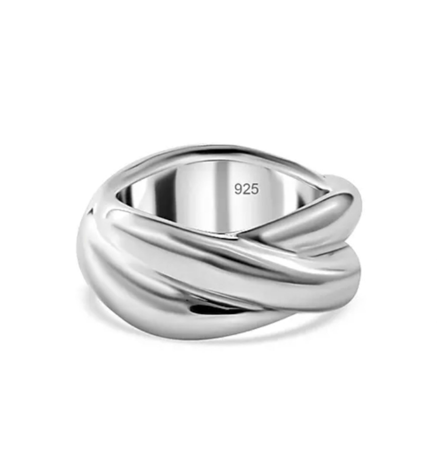 NEW! Sterling Silver Criss Cross Ring - Image 2 of 2
