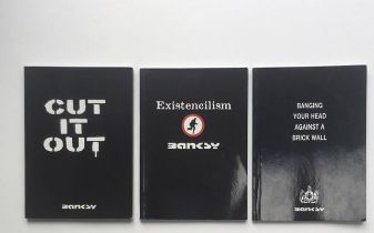 BANKSY(British b.1974-) 3 Self Published Books 1st Edition 2001 to 2004
