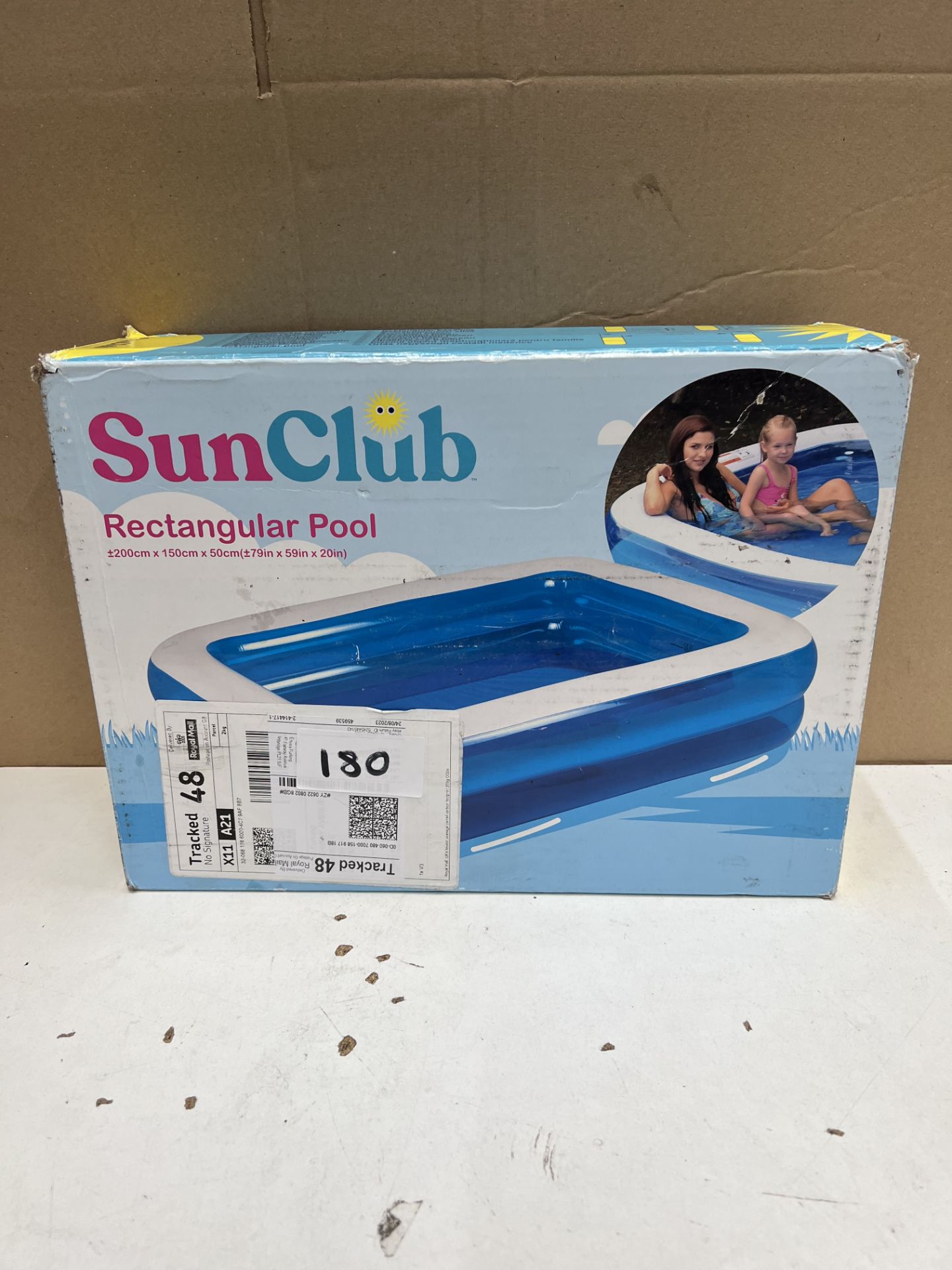 Sunclub Rectangular Pool. RRP £30 - Grade U