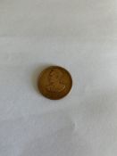 Historic Ethiopian Coin Haile Selasse 1941