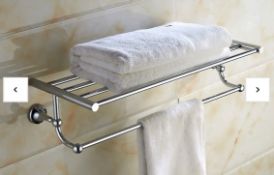 Brand New Boxed Bathstore Traditional Towel Shelf RRP £55 **No VAT**