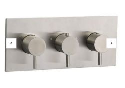 Brand New Bathstore Forge Concealed Thermostatic Triple Horizontal Shower Valve RRP £430 **No Vat...