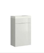 Brand New Boxed House Beautiful Gloss White Wall Mounted Cloakroom Vanity with Basin RRP £190