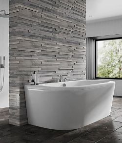 Brand New Bathstore Daintree Back to Wall Bath with Panel - 1700 x 800mm RRP £460 **No Vat**