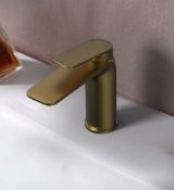 Brand New Boxed Bathstore Aero Basin Mixer Tap (No Waste) - Brushed Brass RRP £85 **No VAT**