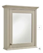 Brand New Boxed Country Living Wicklow Bathroom Mirror Cabinet - Taupe Grey RRP £265 **No Vat**