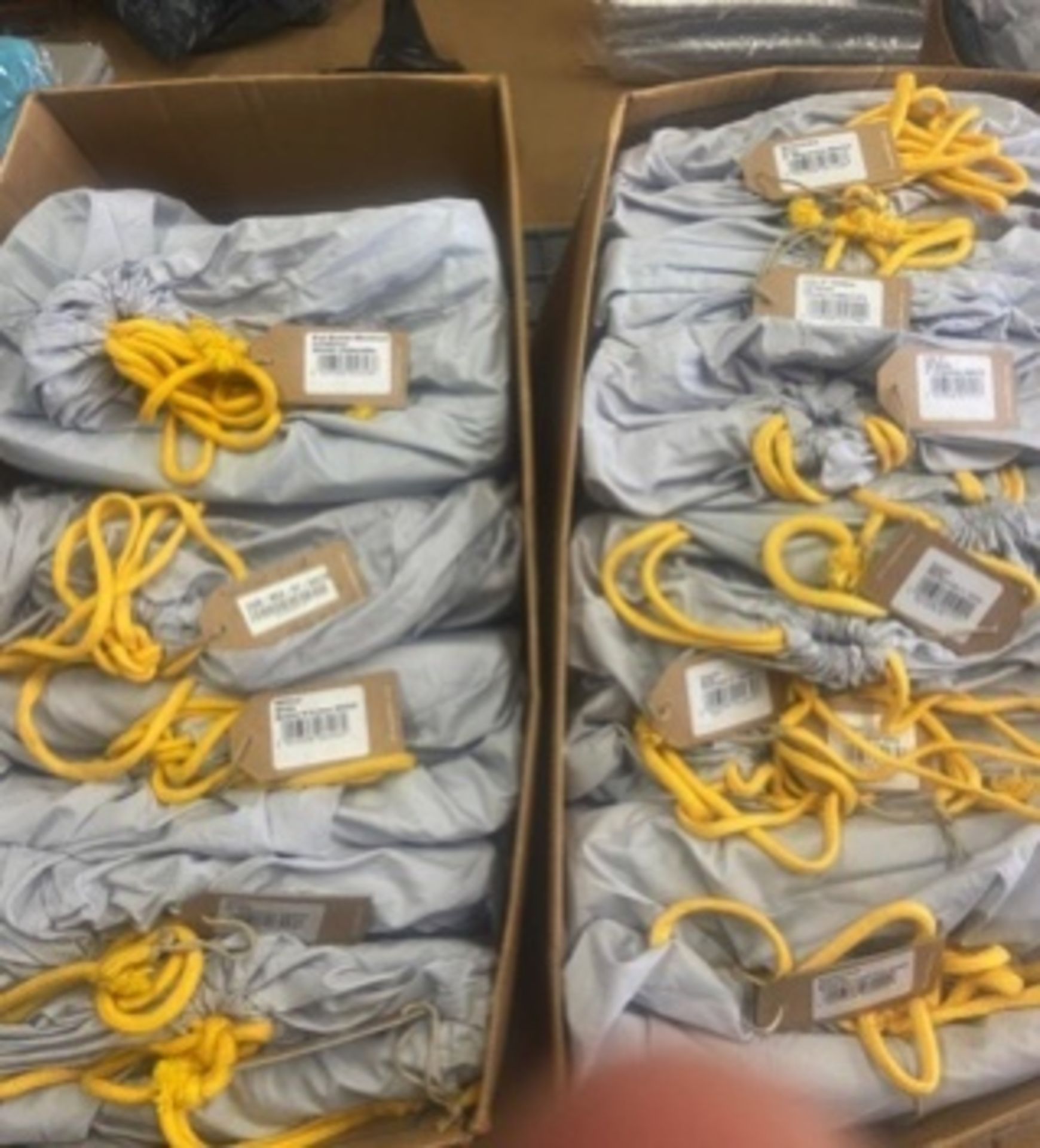 Bundle 30 -12 x Pairs of Natural Loom & Last Luxury Handmade Linen Curtains Assorted Sizes *No VA...