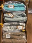 Bundle 18 - 4 x Pairs of Natural Loom & Last Luxury Handmade Linen Curtains Assorted Sizes *No VA...