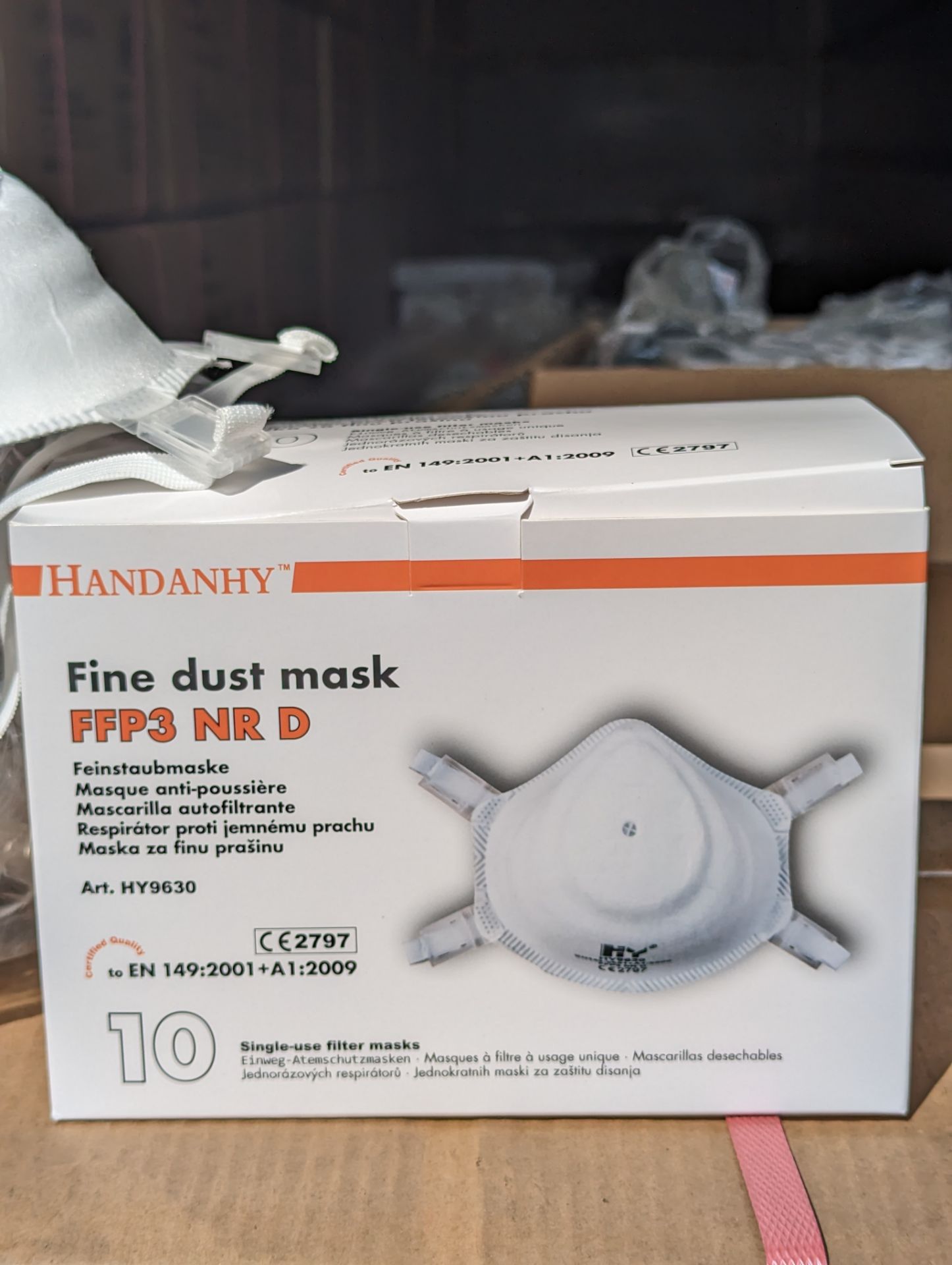 5 x Boxes Hy9630 FFP3 Fine Particulate Masks 1000 Units