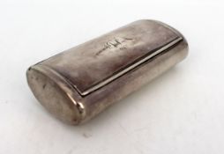 Georgian Sterling Silver & Gilt Snuff Box London 1802