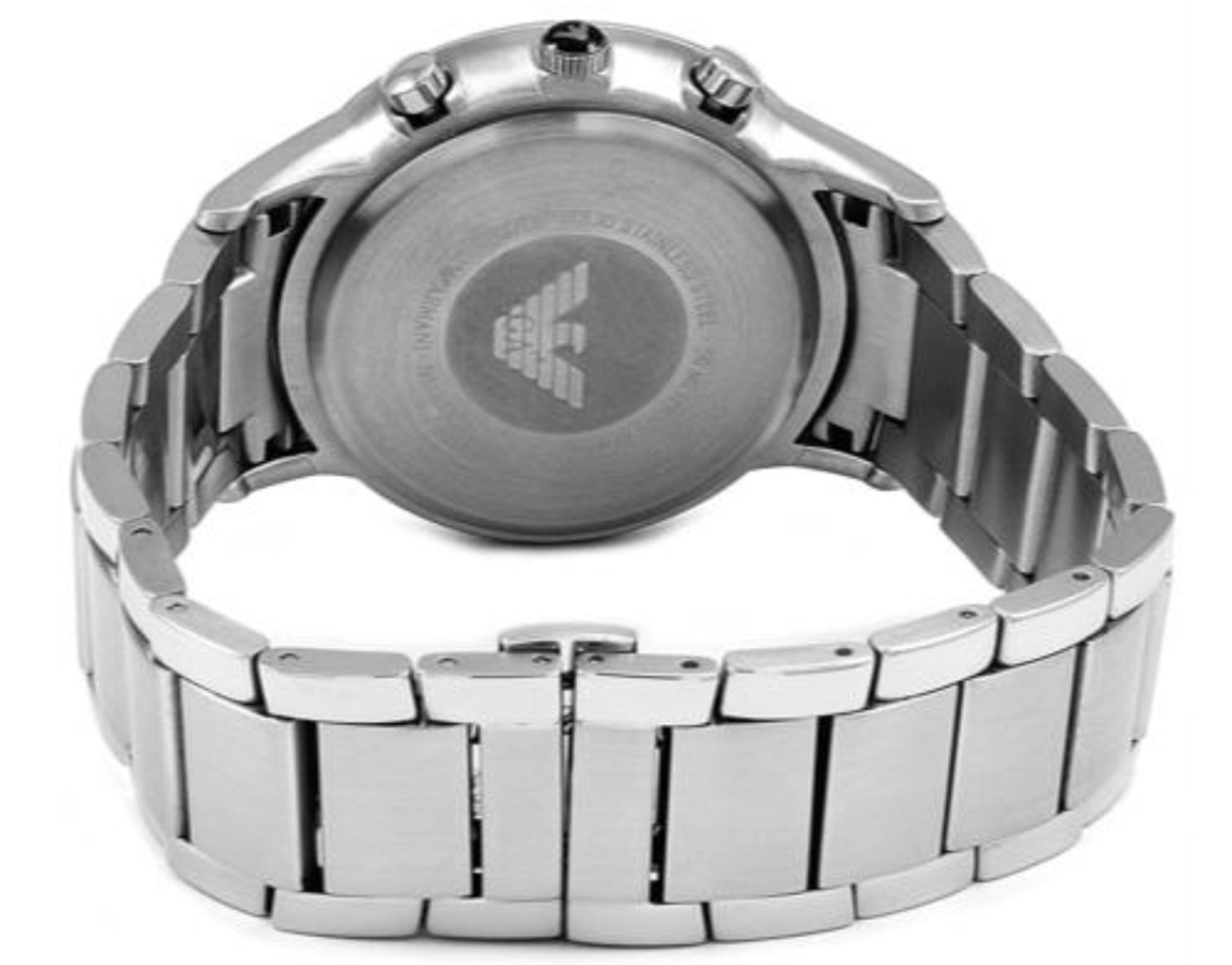 Emporio Armani AR2434 Men's Renato Silver Bracelet Chronograph Watch - Image 5 of 6