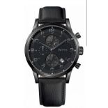 HUGO BOSS 1512567 Men's Aeroliner All Black Chronograph Watch