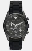 Emporio Armani AR5889 Men's Sportivo Black Dial Quartz Chronograph Watch