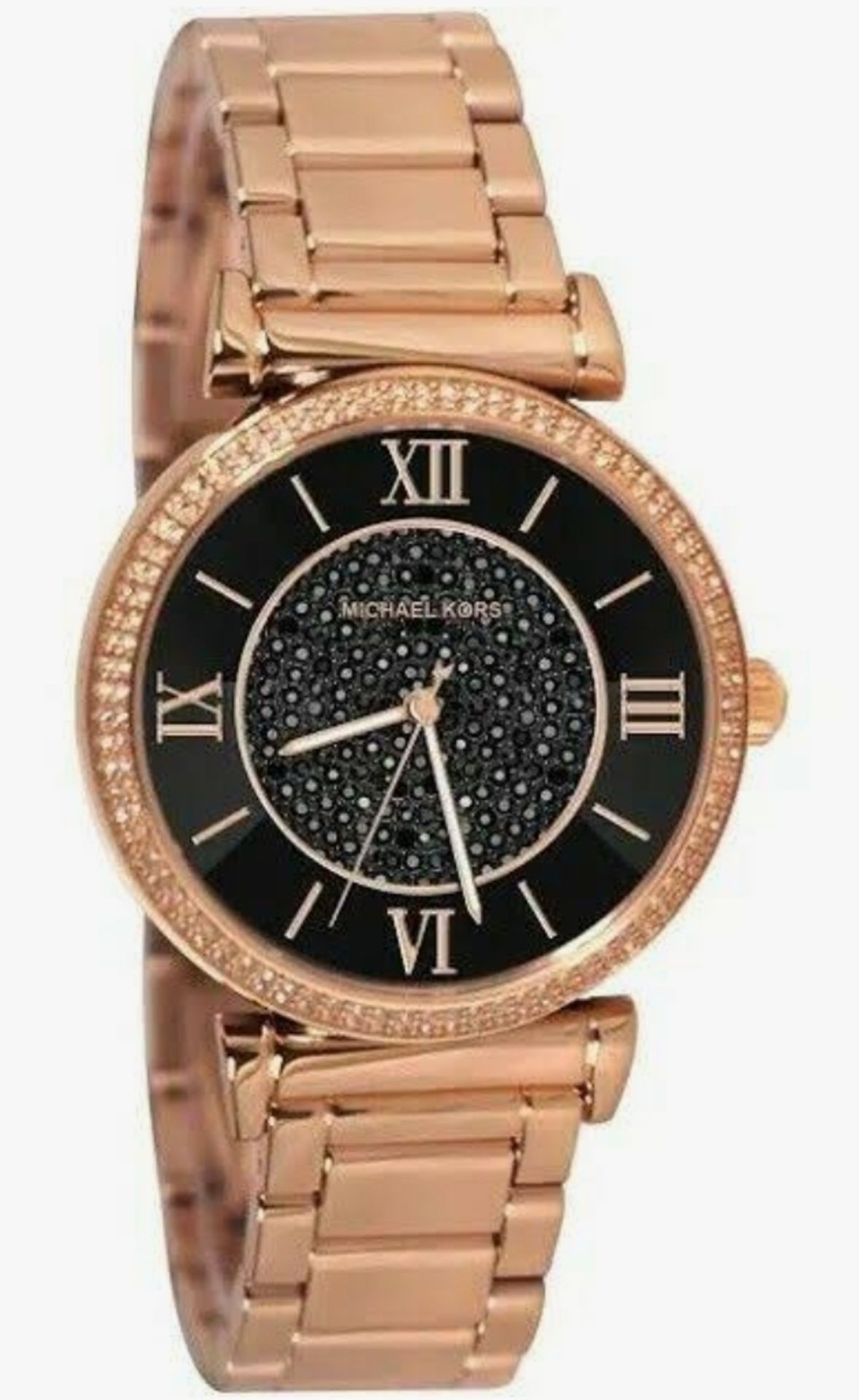 Michael Kors MK3356 Ladies Catlin Rose Gold Quartz Watch - Image 5 of 6
