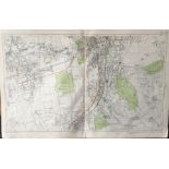 Bacons London & Suburbs Rare Vintage c1926 Map Wallington Croydon Beddington.