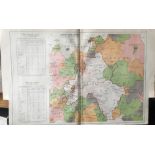 Bacons Rare Vintage London Suburbs London Districts Water Supply Map.