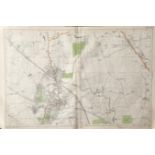 Bacons London & Suburbs Rare Vintage Map Harrow, Pinner, Edgware Etc.
