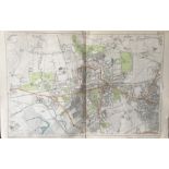 Bacons London & Suburbs Rare Vintage c1926 Map Hanwell Ealing Brentford Acton.