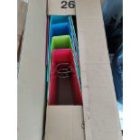 Box of 10 Exacompta Assorted Colours A4 Lever Arch Files