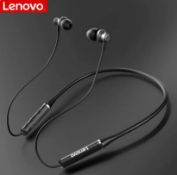 Original Lenovo XE05 neckband bluetooth headset Pure stereo sports running IPX5 waterproof and sw...