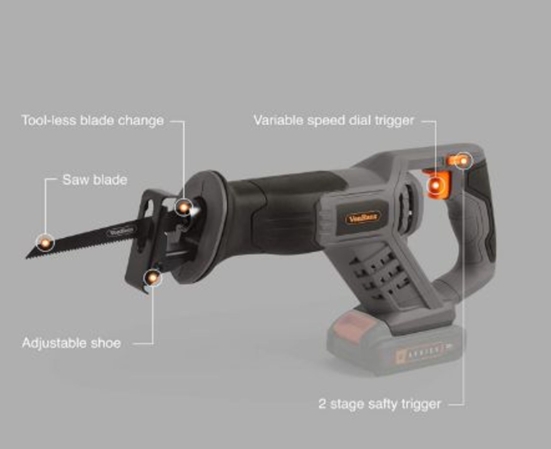 Series 18V Cordless Reciprocating Saw Tool Only (No Battery or Charger Included) - Image 2 of 2