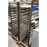 2 x Mobile Gastronorm Trolleys