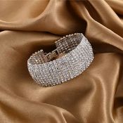 New! White Austrian Crystal Bracelet