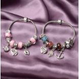 New! Set of 2 - Multi Colour Austrian Crystal Bracelets