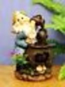 Colourful Indoor Gnome Water Feature or Outside Garden Gnome Ornament - D