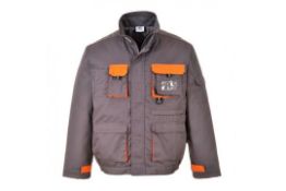 4 x Portwest Constrast Jacket Gery/Orange Size Small Rrp £49.00