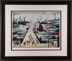 Limited Edition by L.S. Lowry titled "The Canal Bridge, 1949".