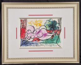Limited Edition Pablo Picasso from the Marina Picasso Collection "Femmes Endormie"