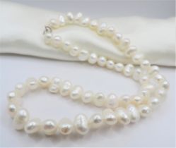 Cultured Pearl Necklace Silver Clasp New with Gift Box