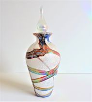 Isle of Wight Iridescent Glass Perfume Bottle