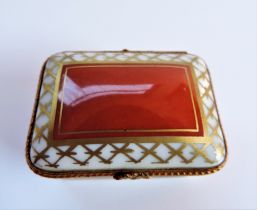 Vintage Limoges Dubarry Hand Painted Porcelain Trinket Box