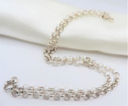 20"" Sterling Silver Belcher Chain Necklace New with Gift Pouch