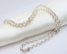 18"" Sterling Silver Belcher Chain Necklace New with Gift Pouch