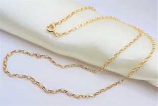 20"" Gold Sterling Silver Chain Necklace New with Gift Pouch