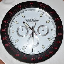 40 cm Black body Black Bezal White Dial clock