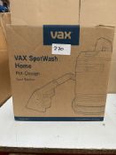 Vax Spotwash Home. RRP £150 - Grade U