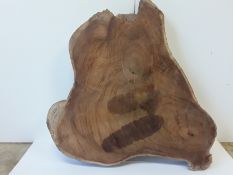 Hardwood Kiln Dried Sawn Burmese Teak Log Slice / Crosscut