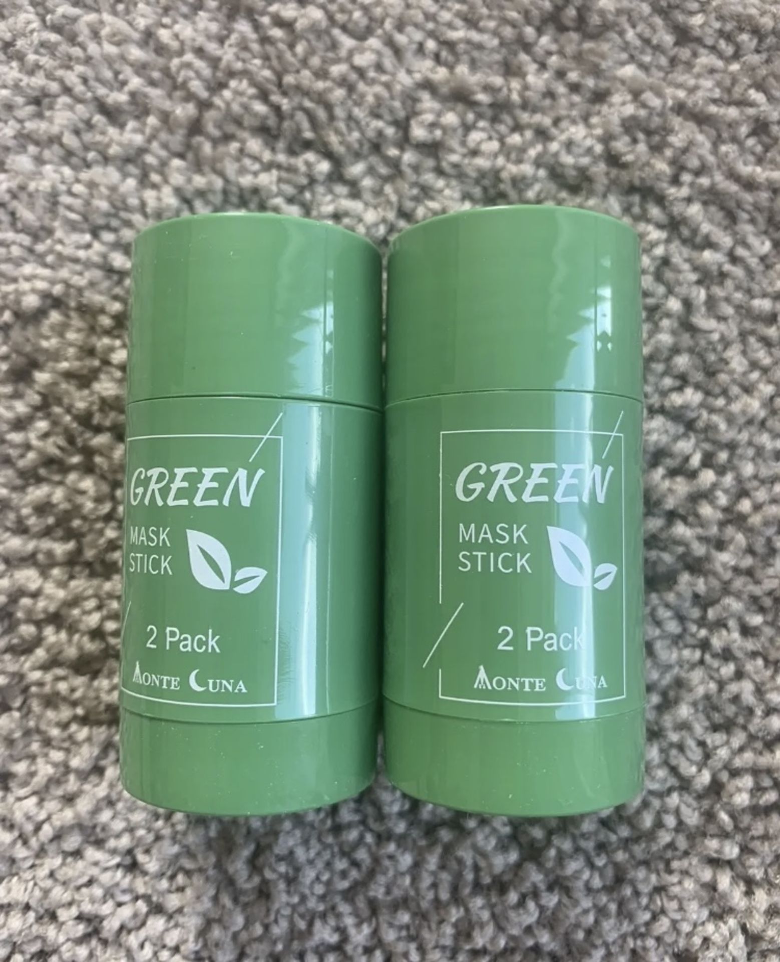 Job Lot of 15 Packs of Green Tea Oil Control Clay Stick Face Mask ( 2 Sticks In Each Box)