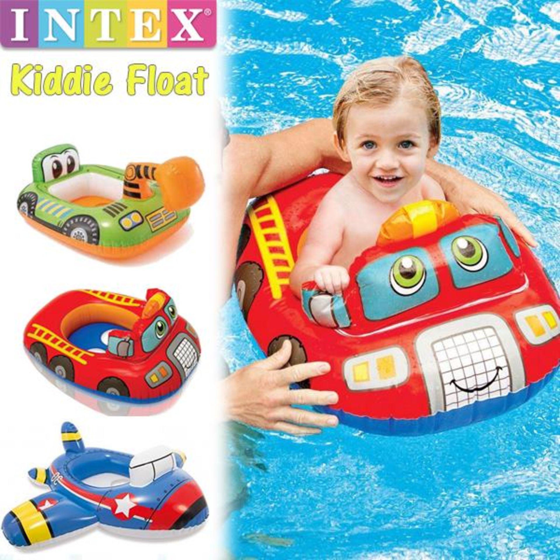 Joblot of Brand New 120 Pieces of Genuine Intex Children’s Inflatables RRP £1798 - Bild 9 aus 10