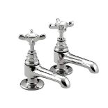 Bristan N 1/2 C CD 1901 Basin Pillar Taps, Chrome