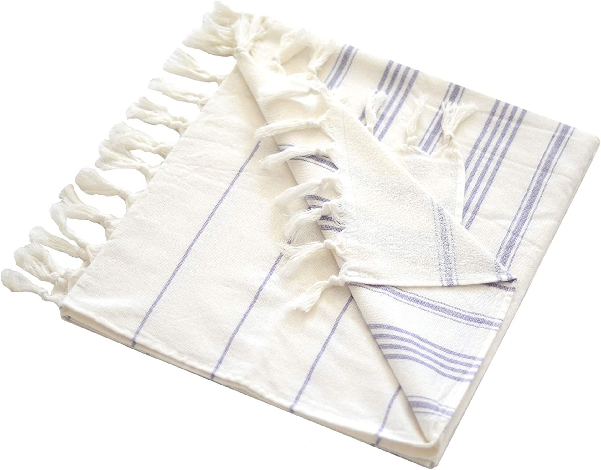 4x Kids Poncho Lilac Stripes