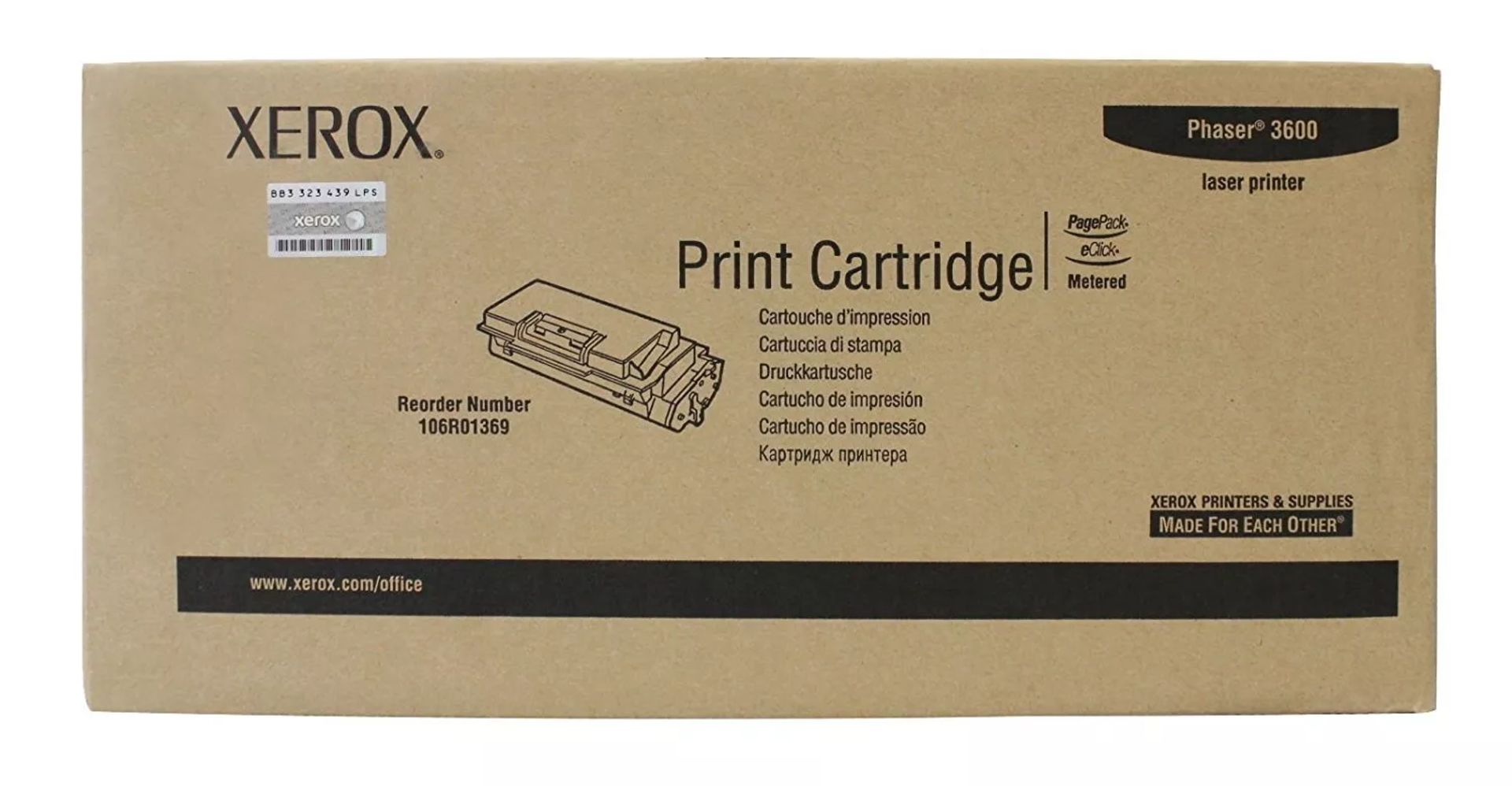 Xerox Phaser 3600 Laser Printer Cartridge - Image 2 of 2