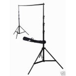 8 Sets of Photography Studio Background Support Stand With Backdrops and Carry Bags