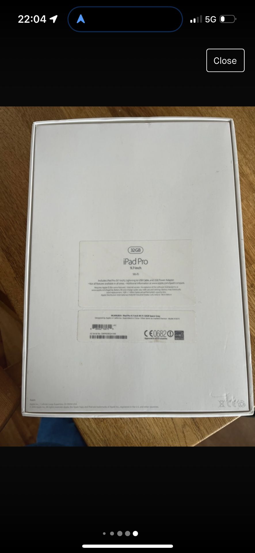 Apple iPad Pro 9.7” 32GB - Used - No VAT - Bild 2 aus 3
